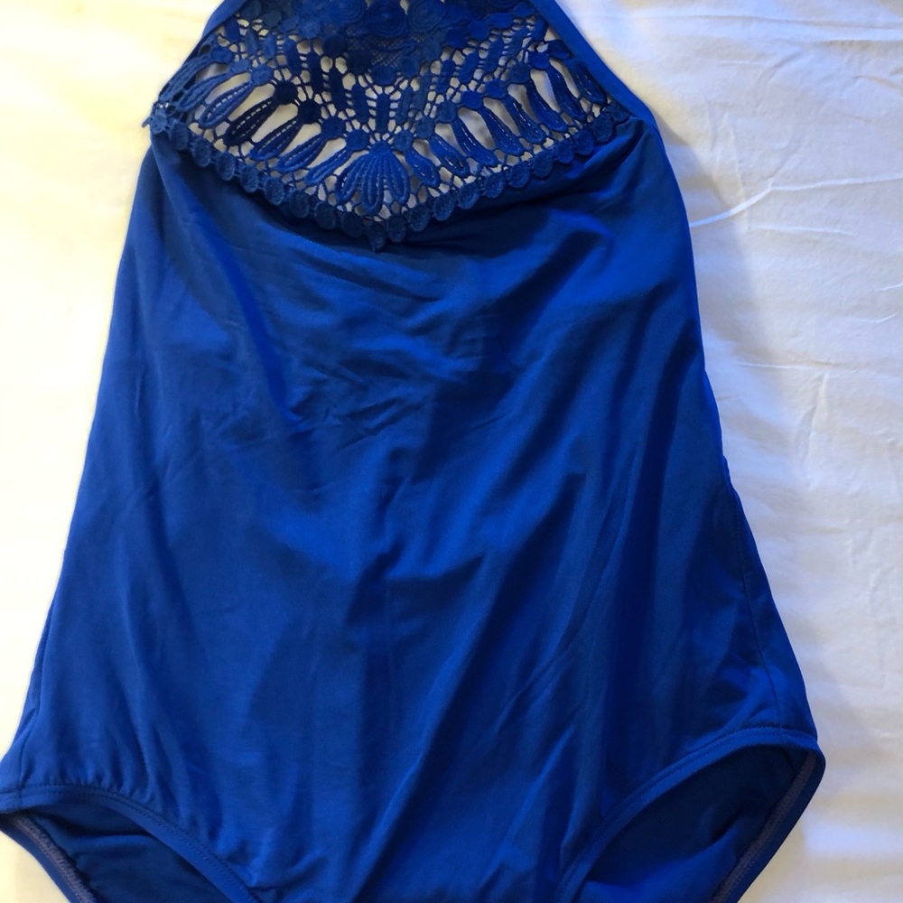 Old Navy Women's Blue One Piece Swimsuit